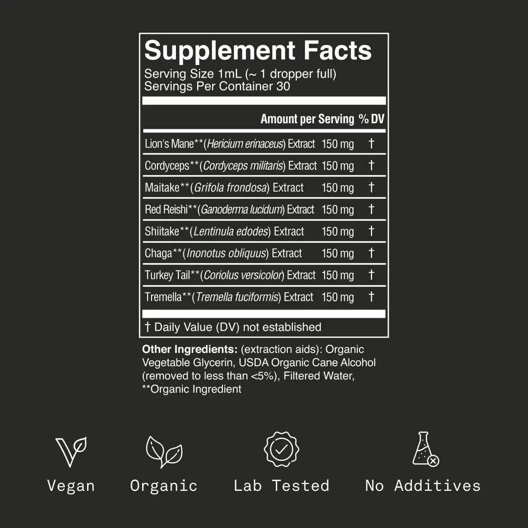 Fantastic Fungi - Organic Gratitude Elixir for Mood Support & Longevity