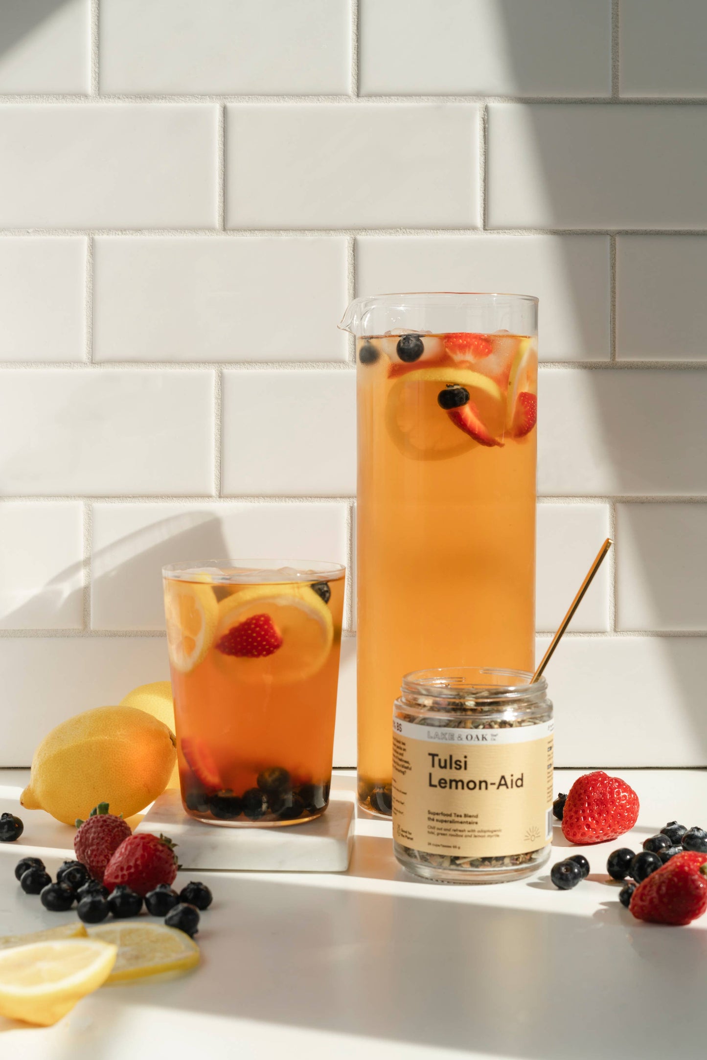 Lake & Oak Tea Co. - Tulsi Lemon-Aid - Superfood Tea Blend