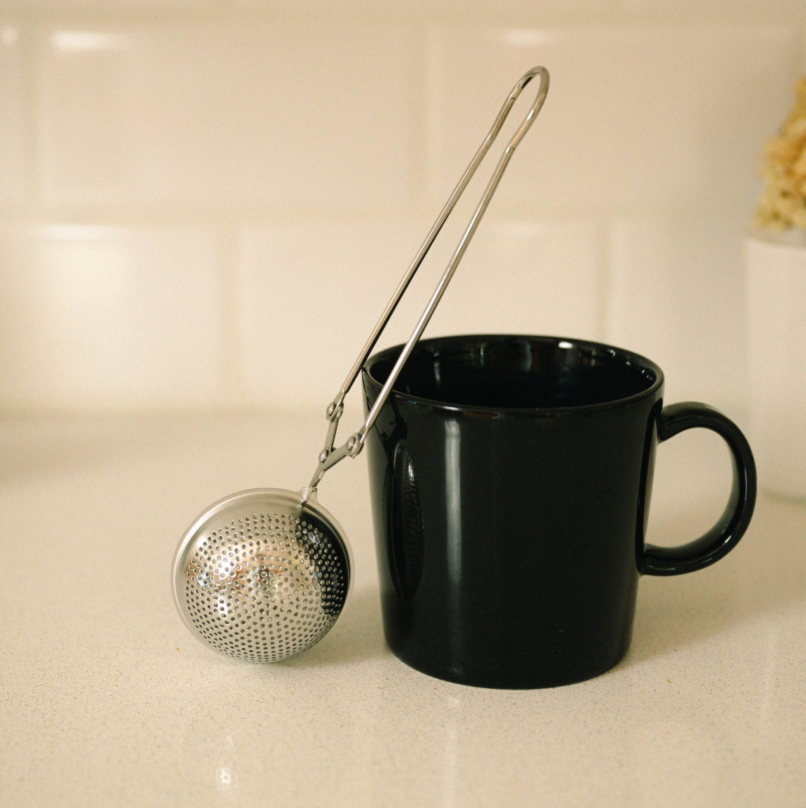 Bamboo Switch - Stainless Steel Tea Strainer | Silver Infuser | Earth Day