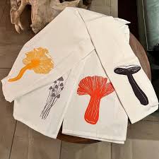 Salty Raven Mushroom Tea Towel Set