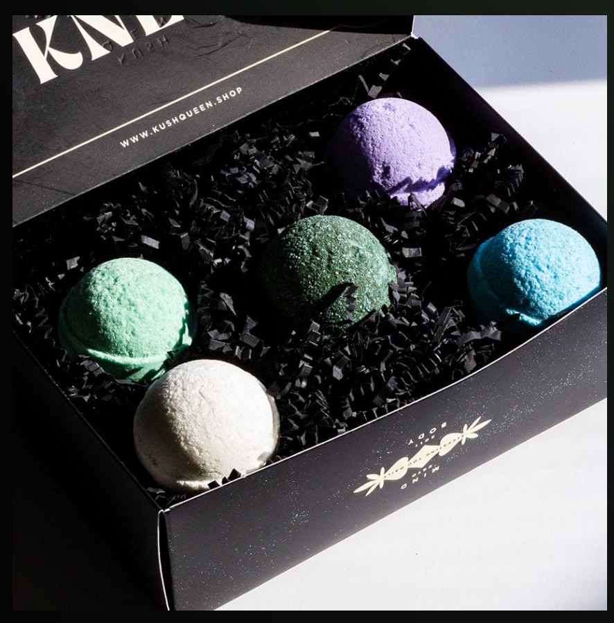 Kush Queen 250mg CBD Mini Bath Bomb Collection