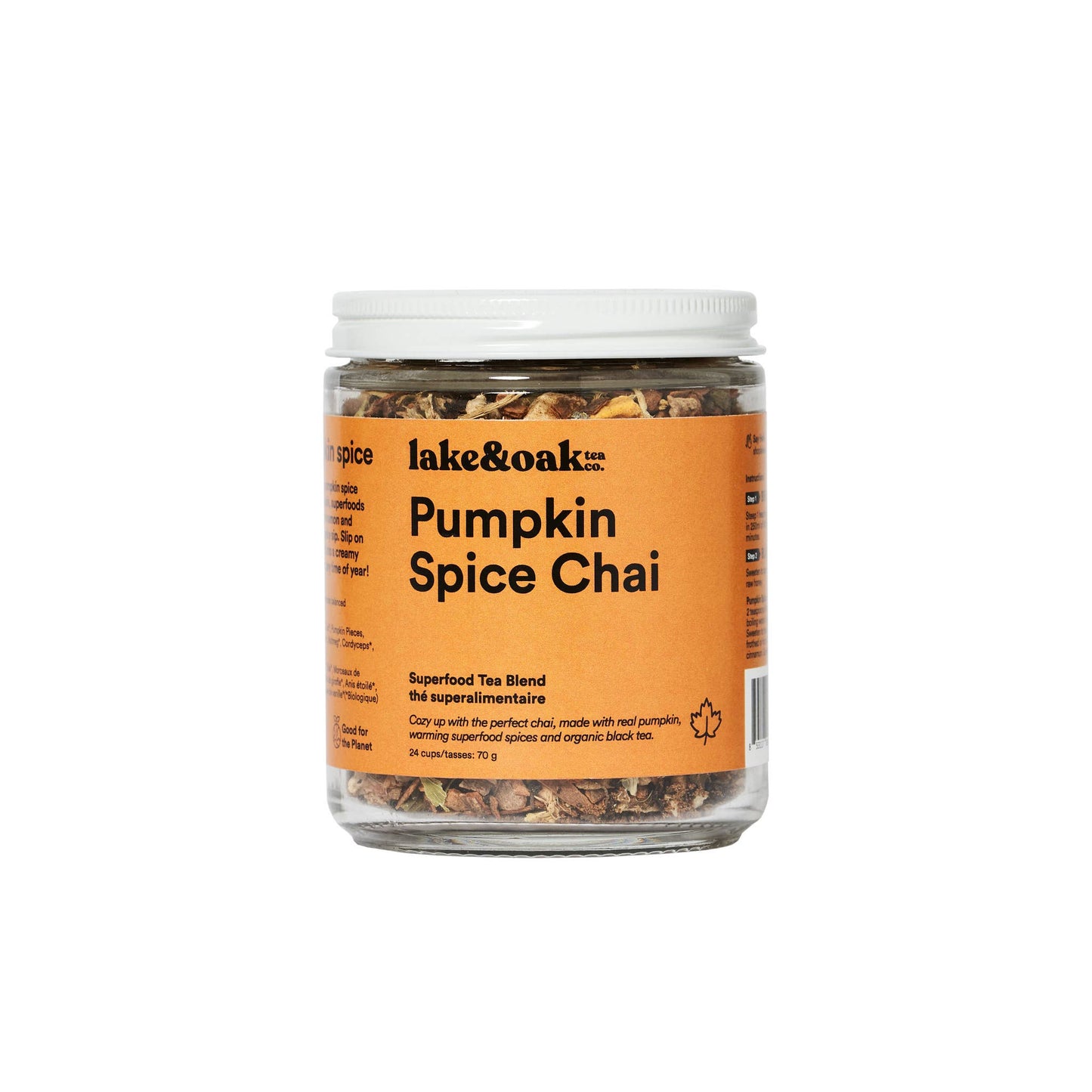 Lake & Oak Tea Co. - Pumpkin Spice Chai - Superfood Tea Blend