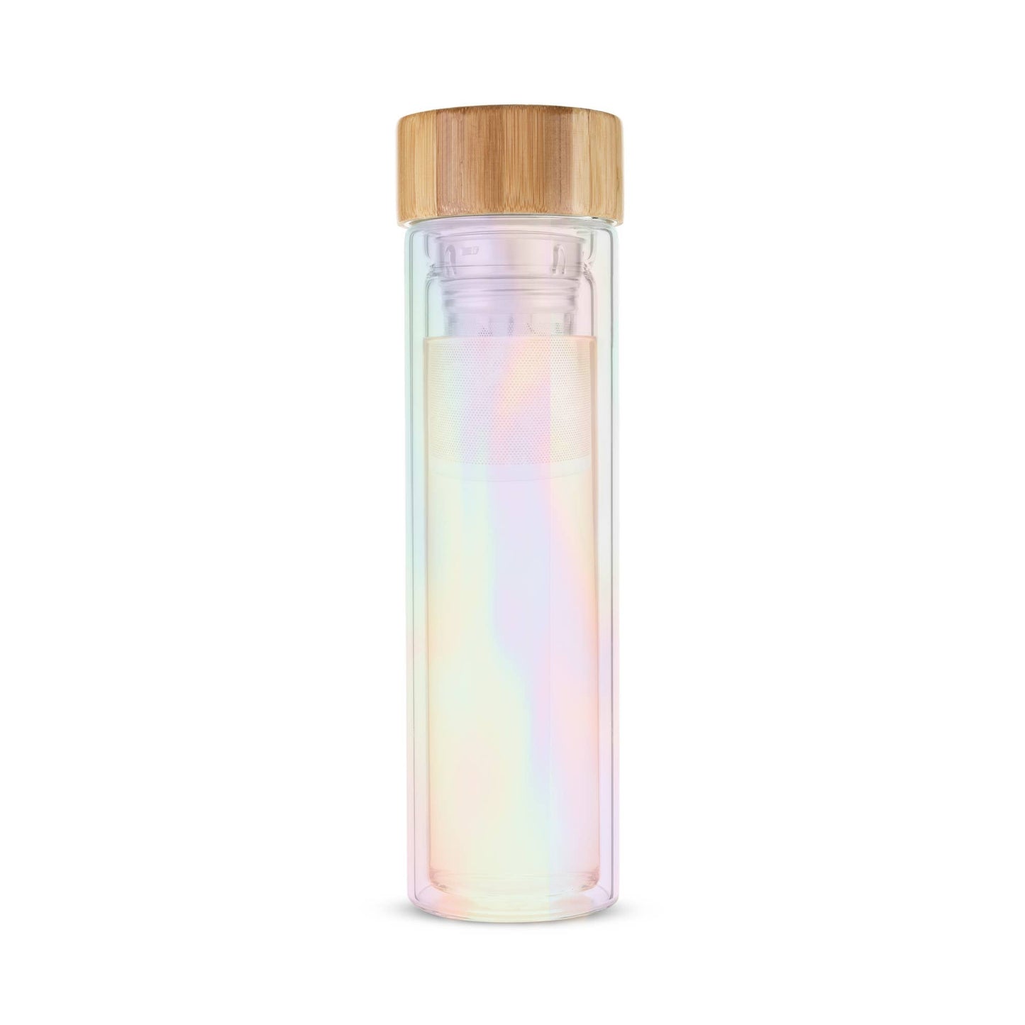 Blair™ Insulated Glass Travel Mug with Infuser Iridescent