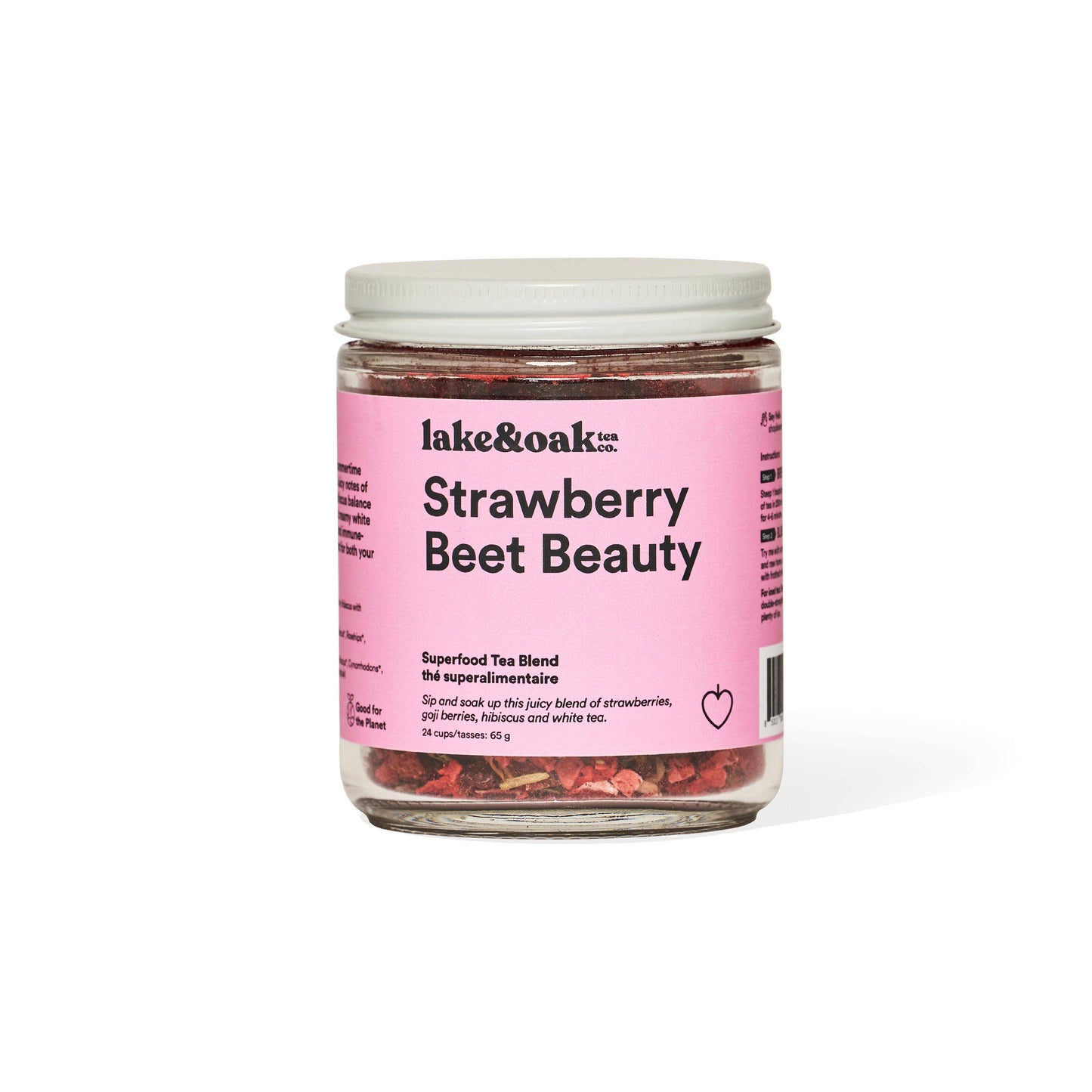 Lake & Oak Tea Co. - Strawberry Beet Beauty - Superfood Tea Blend