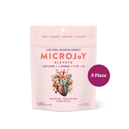 Microjoy - Elevate Mushroom Gummies (5) / Vegan Supplement / Mood