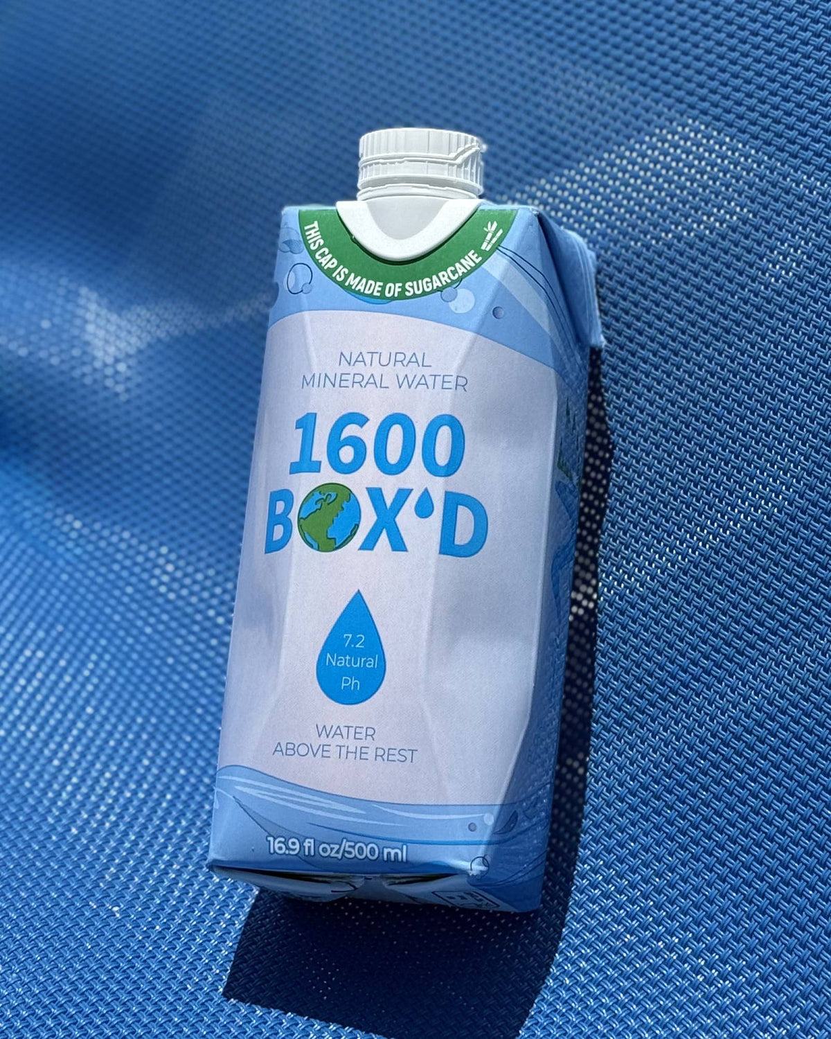 1600 BOX'D - 1600 BOX'D Natural Mountain Spring Water — 500ml (18 Pack)