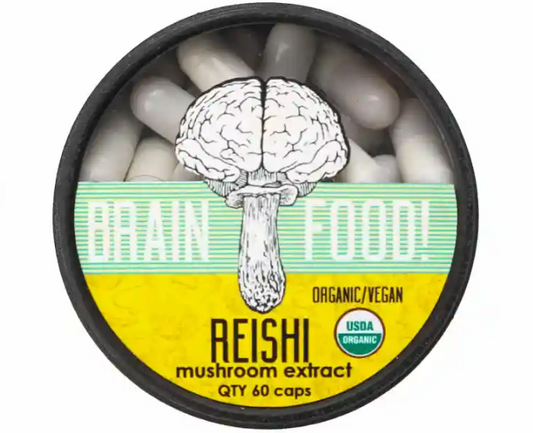 BrainFood Mushrooom Co. - Reishi Mushroom Capsules