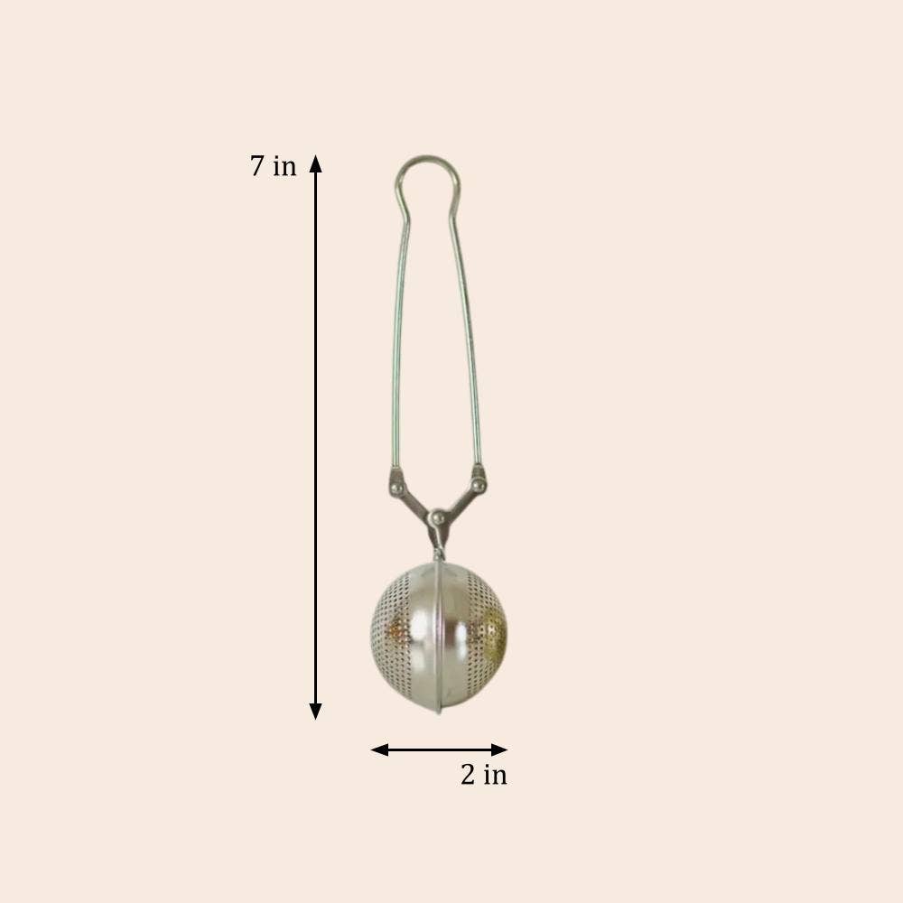 Bamboo Switch - Stainless Steel Tea Strainer | Silver Infuser | Earth Day