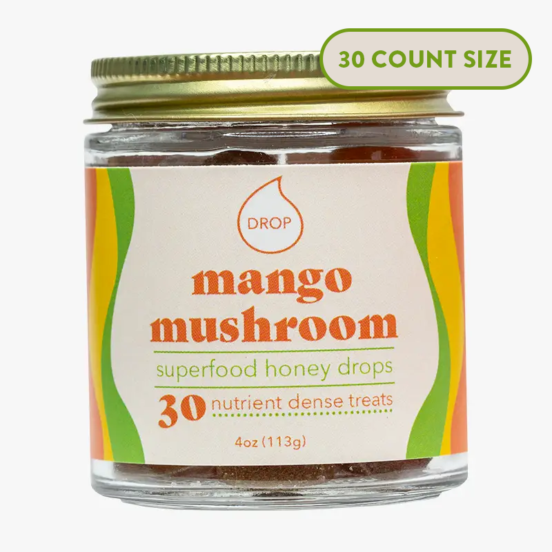 Honey Drops - Mango Mushroom | Mushroom Honey Gummy | Immune & Pain Relief