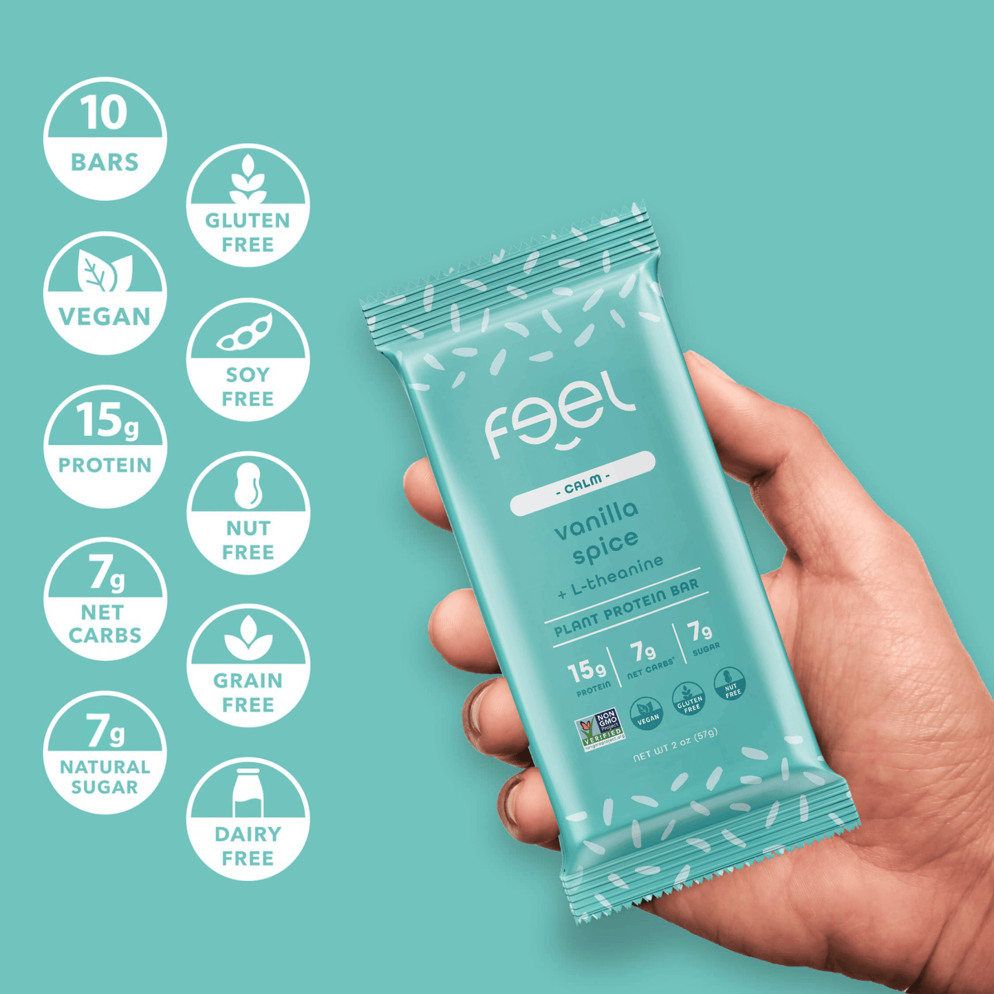 The Feel Bar - Vanilla Spice - 10 Count