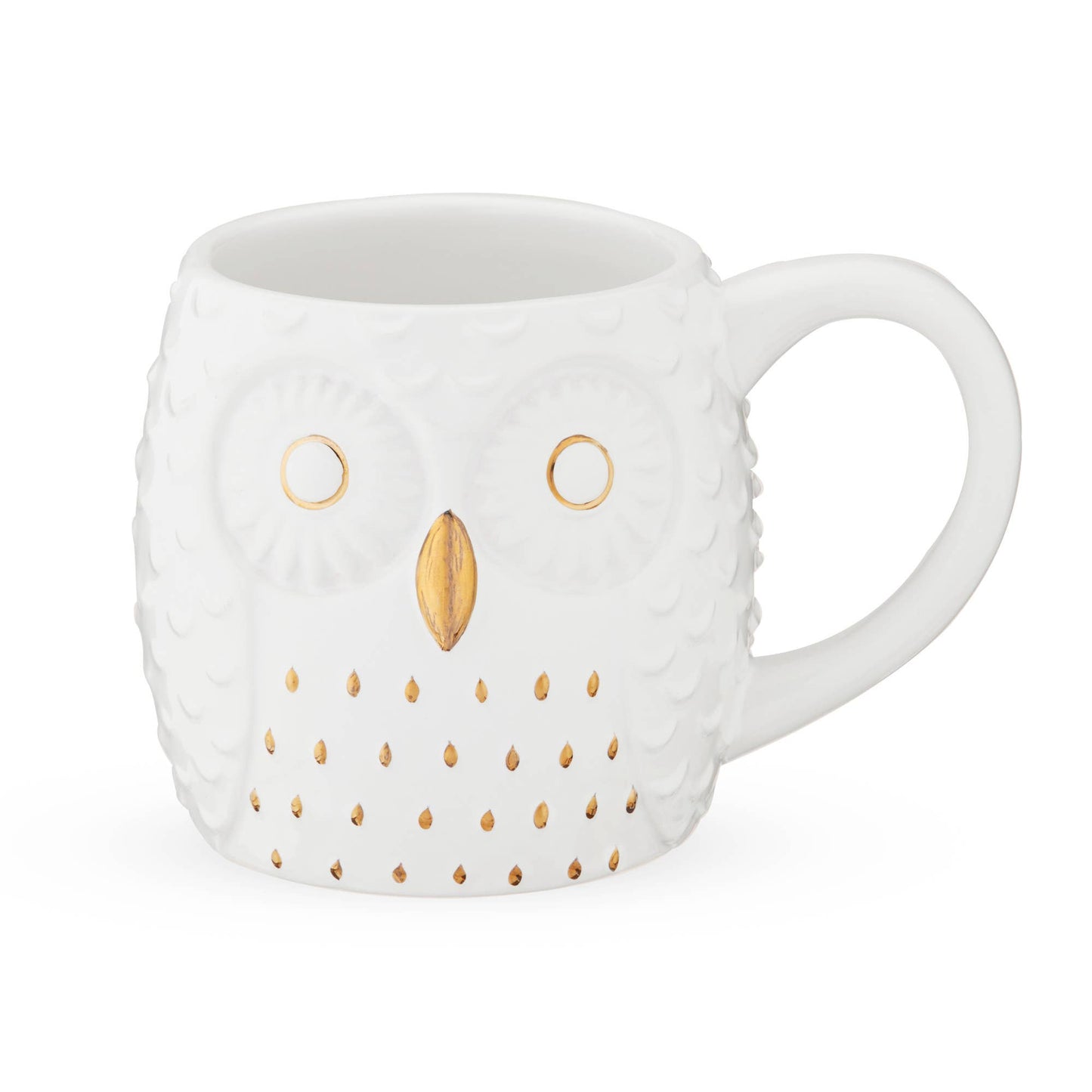 Pinky Up - Olivia™ 3D Gold Accented Ceramic Mug Owl Lifes a Hoot