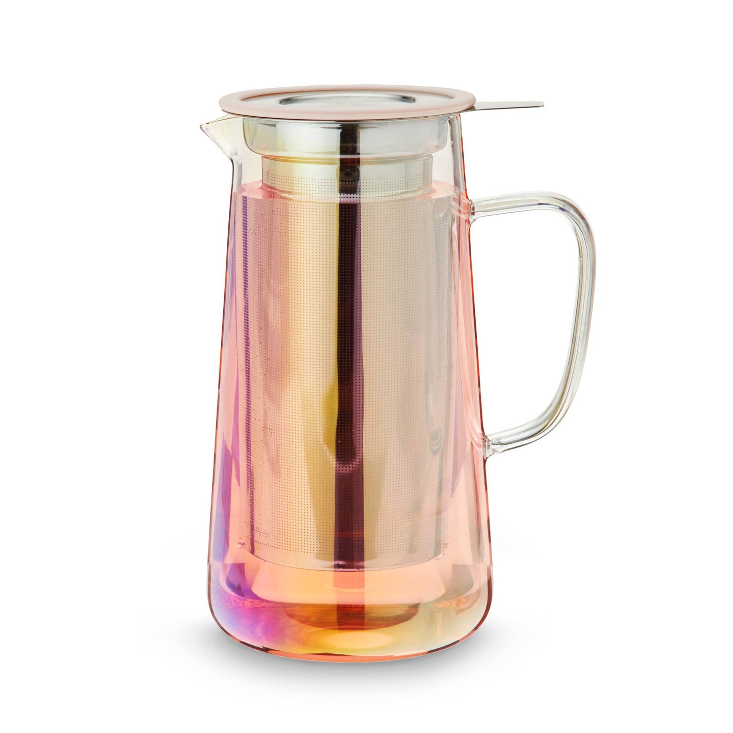 Pinky Up - Annika™ Iridescent Glass Teapot with Infuser and Lid 33oz