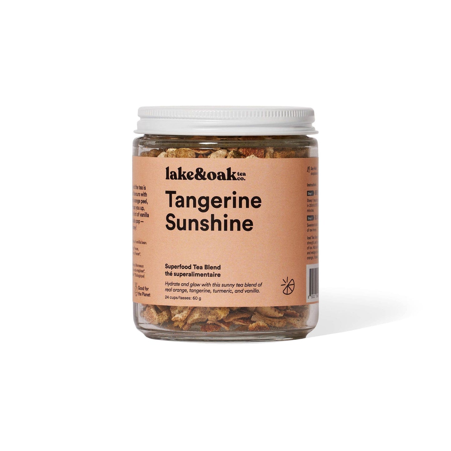 Lake & Oak Tea Co. - Tangerine Sunshine -  Superfood Tea Blend