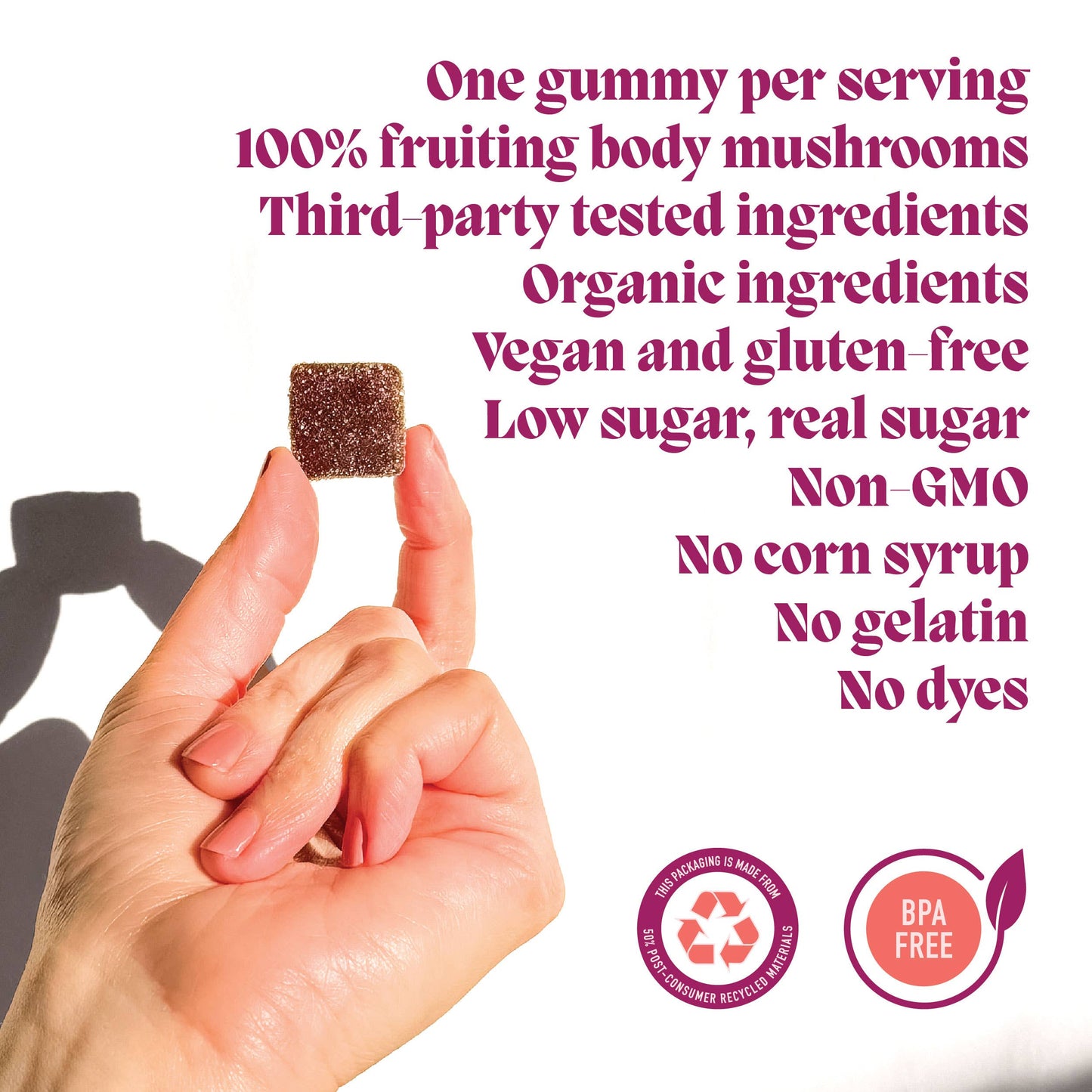 Microjoy - Motivate Mushroom Gummies (30) / Vegan Supplement / Energy