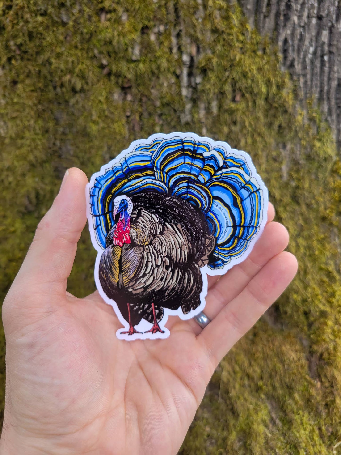 Mushroom Marauder - Turkey Tail | Funny Mushroom Sticker