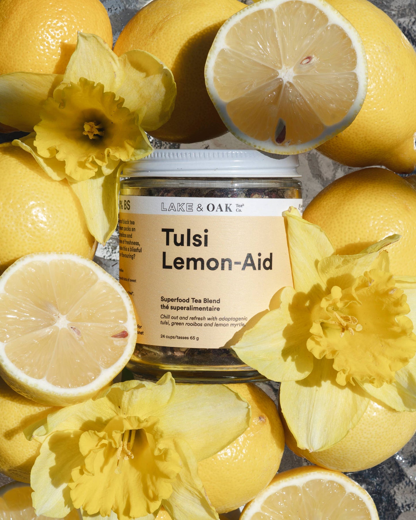 Lake & Oak Tea Co. - Tulsi Lemon-Aid - Superfood Tea Blend