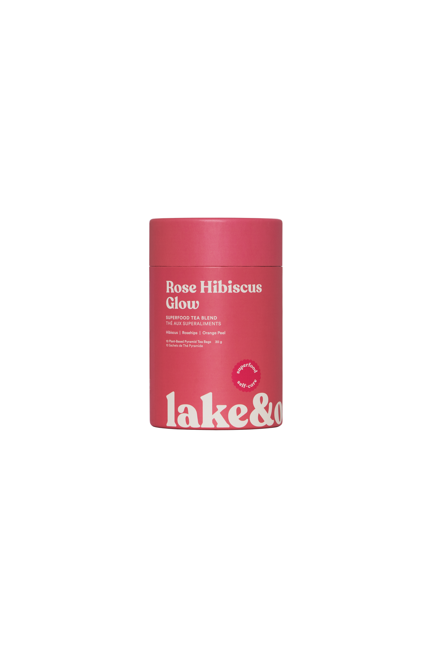 Lake & Oak Tea Co. - Rose Hibiscus Glow - Superfood Tea Blend