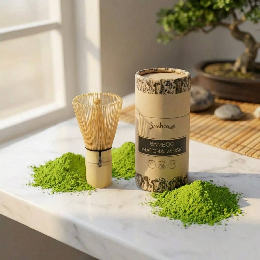 Bamboo Switch - Bamboo Matcha Tea Whisk in Paper Tube | Matcha Bestseller