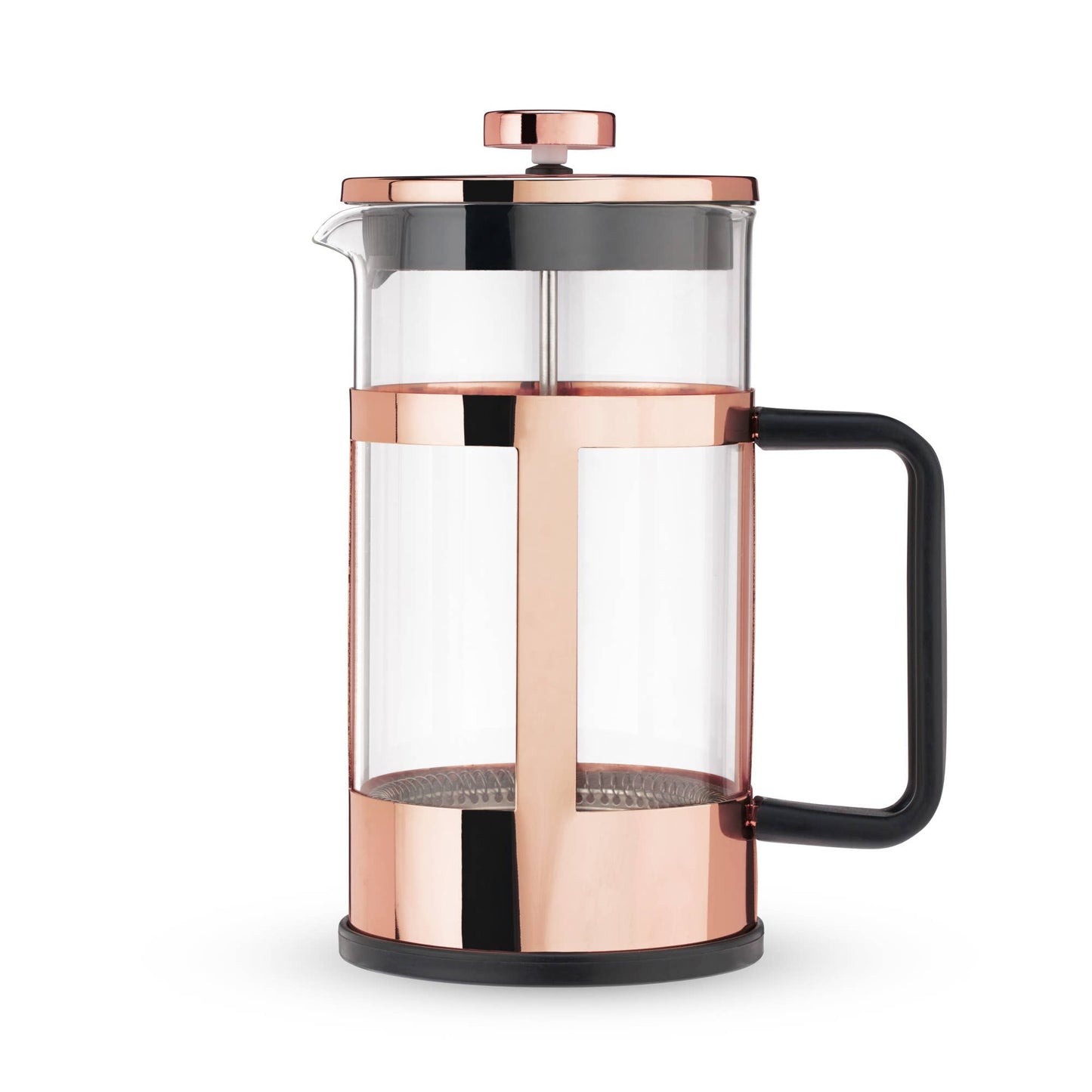 Pinky Up - Piper™ Rose Gold Framed Glass Coffee and Tea Press Pot 34oz