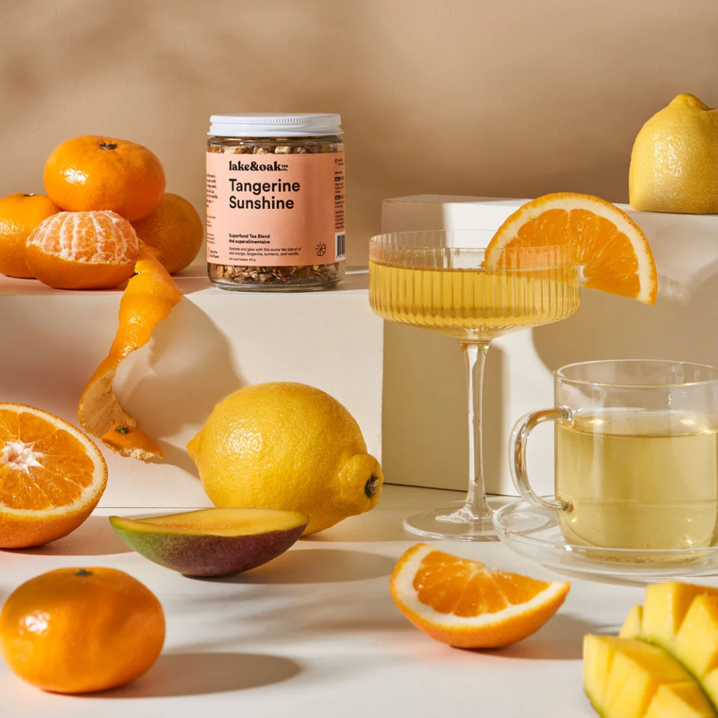 Lake & Oak Tea Co. - Tangerine Sunshine -  Superfood Tea Blend