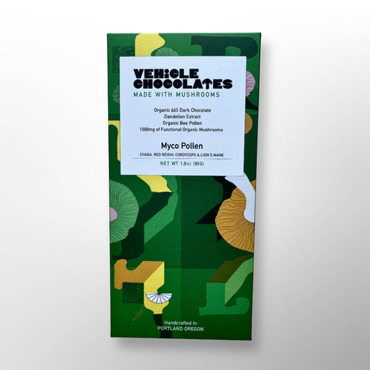 Vehicle Chocolates - Myco Pollen - Dark Chocolate Mushroom Bar
