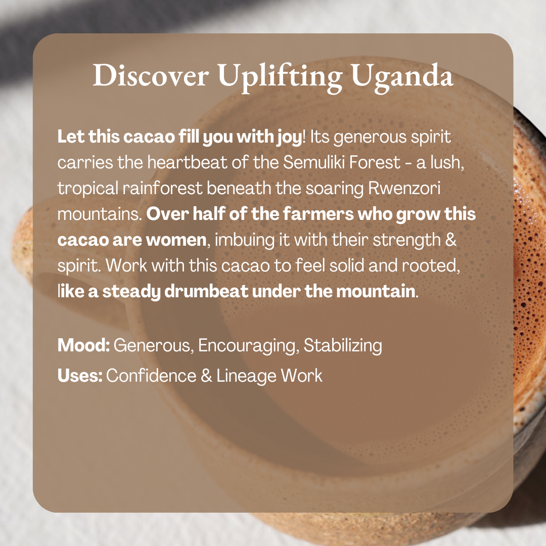 Ora Cacao - Uplifting Uganda 100% Cacao - Organic Ceremonial Chocolate