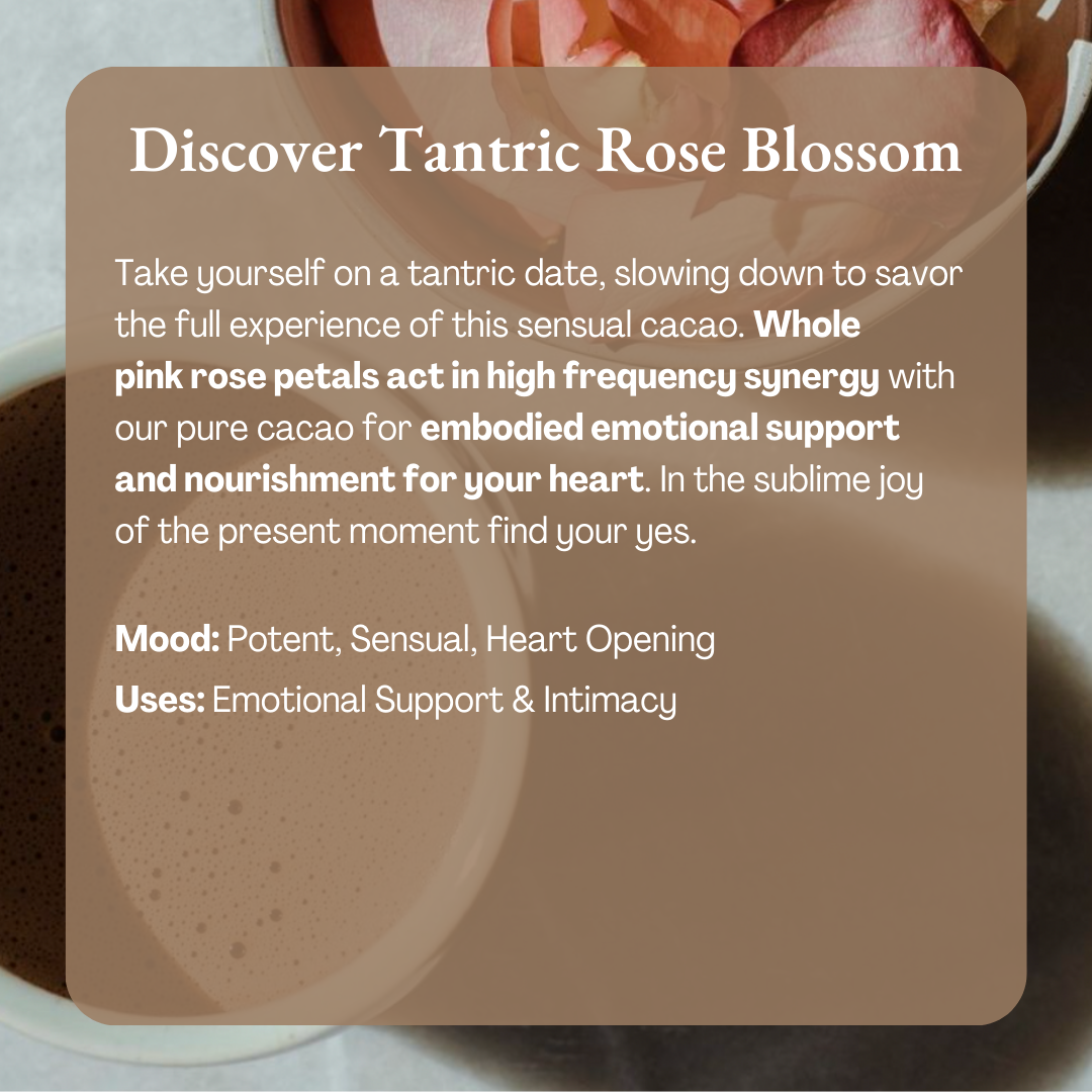Ora Cacao - Tantric Rose Blossom Cacao - Organic Ceremonial Chocolate