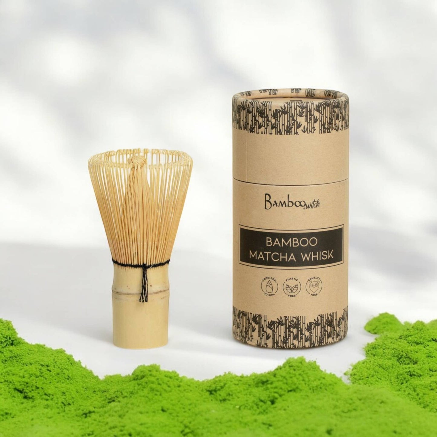 Bamboo Switch - Bamboo Matcha Tea Whisk in Paper Tube | Matcha Bestseller