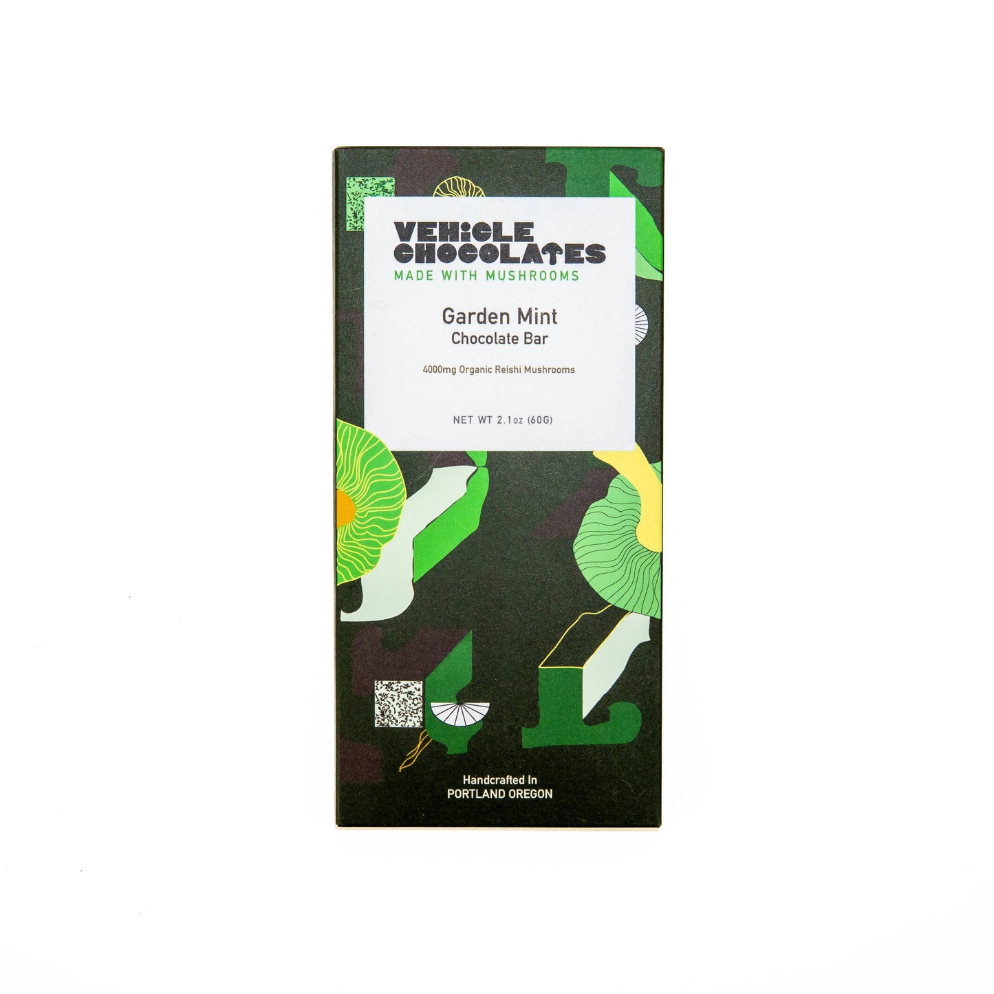Vehicle Chocolates - Garden Mint - Dark Chocolate Mushroom Bar
