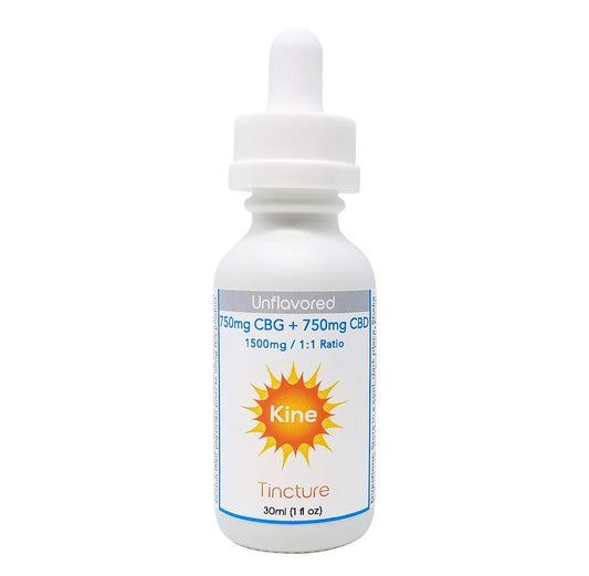 Kine Tincture 1500 mg 1:1 750CBG X 750CBD Unflavored
