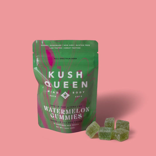Kush Queen Watermelon 1:1 CBD/Delta 8 Gummies
