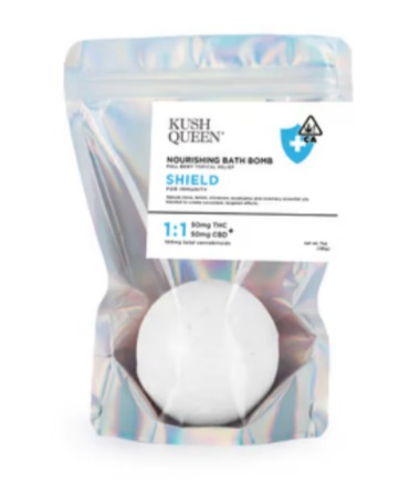 Kush Queen Bath Bomb Shield for Immunity 1:1 Hemp/Delta 8