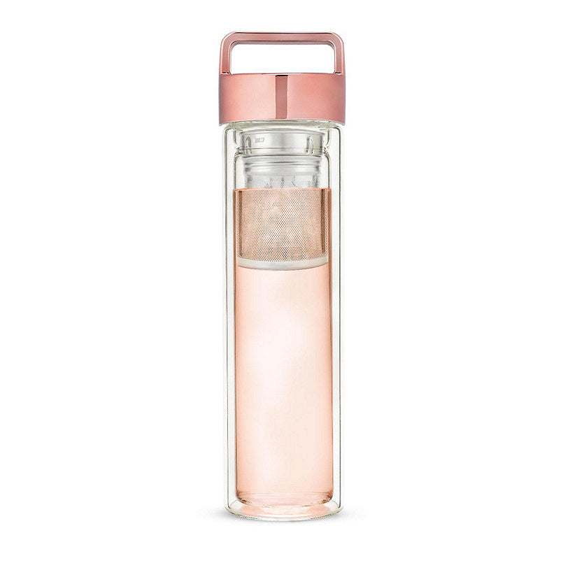 Pinky Up Rose Gold Travel Glass Infuser