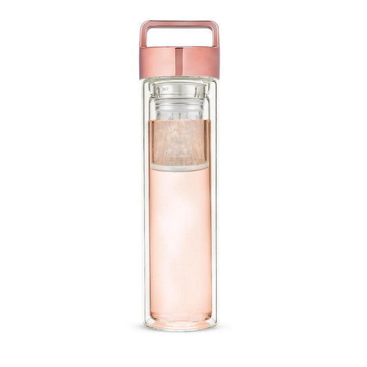 Pinky Up Rose Gold Travel Glass Infuser