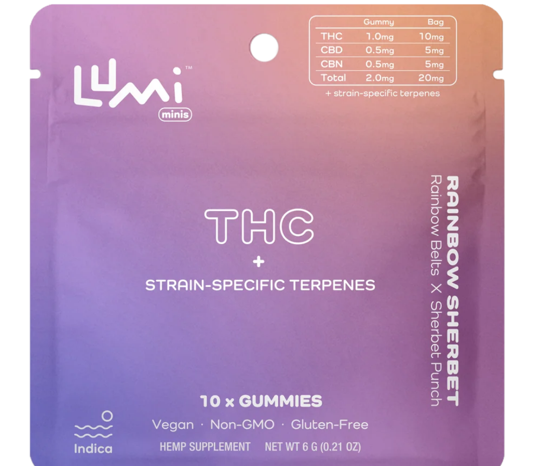 Lumi Mini 1mg Hemp-Derived Full Spectrum Gummies (10 pc)  [21+]