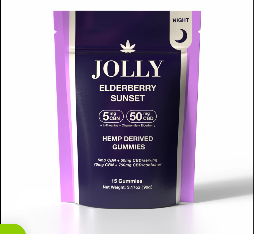 Jolly Elderberry Sunset CBD + CBN Gummies (15ct)  [21+]