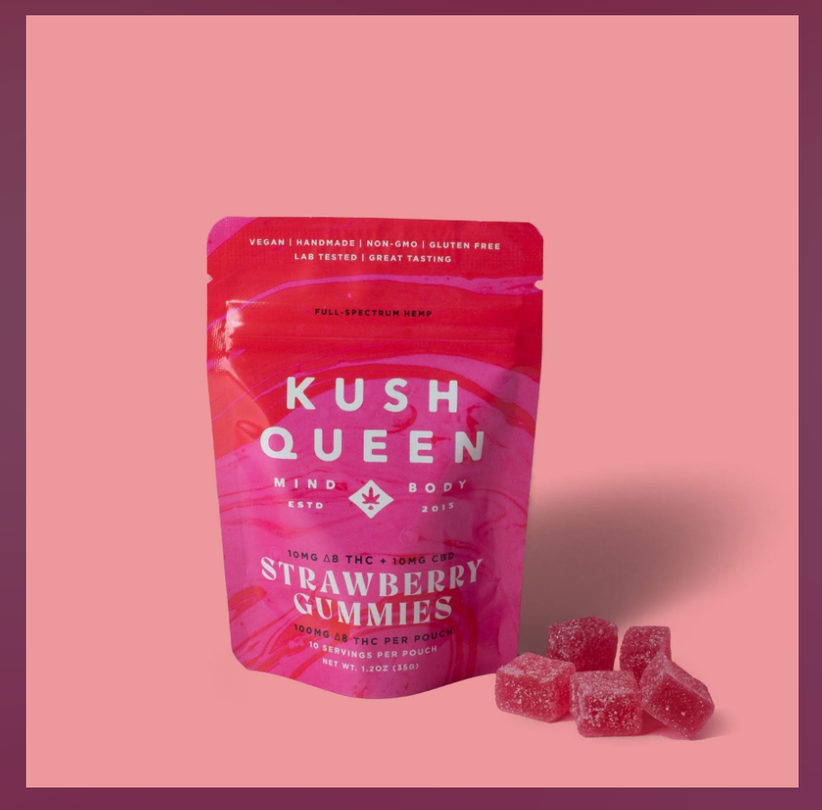 Kush Queen 1:1 CBD/Delta 8 Gummies (10ct)  [21+]