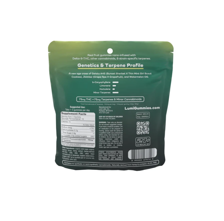 Lumi 5mg Hemp-Derived Full Spectrum Gummies (15ct)  [21+]