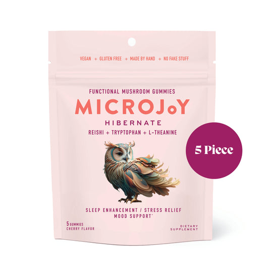 Microjoy - Hibernate Mushroom Gummies (5) / Vegan Supplement / Sleep
