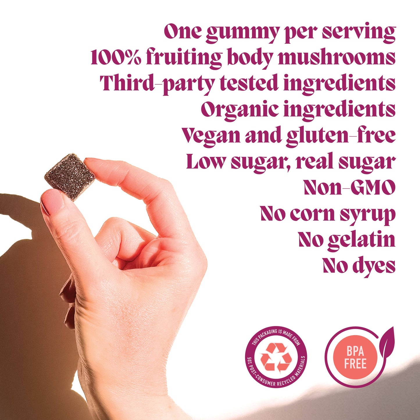 Microjoy - Hibernate Mushroom Gummies (30) / Vegan Supplement / Sleep