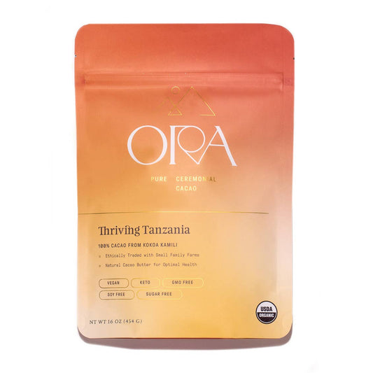 Ora Cacao - Thriving Tanzania 100% Cacao - Organic Ceremonial Chocolate