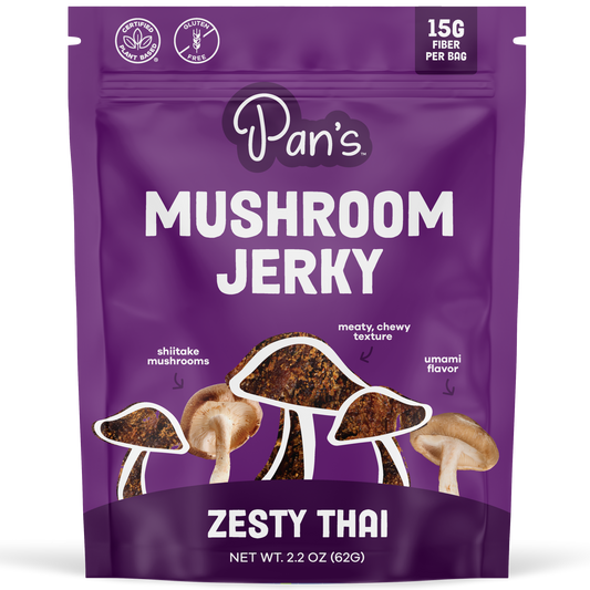 Pan's Mushroom Jerky - 2.2oz Zesty Thai