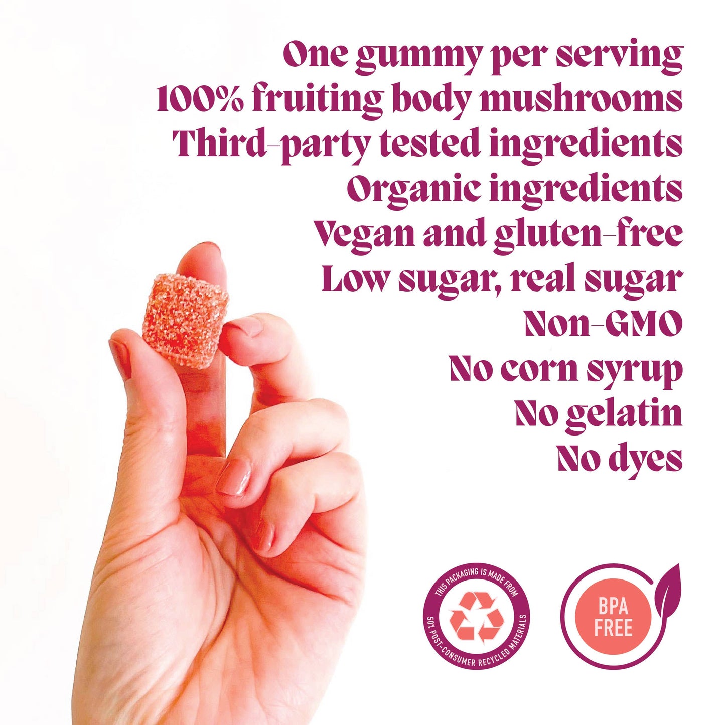 Microjoy - Elevate Mushroom Gummies (5) / Vegan Supplement / Mood