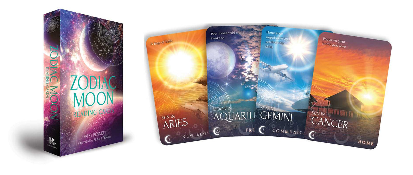 Simon & Schuster - Zodiac Moon Reading Cards by Patsy Bennett