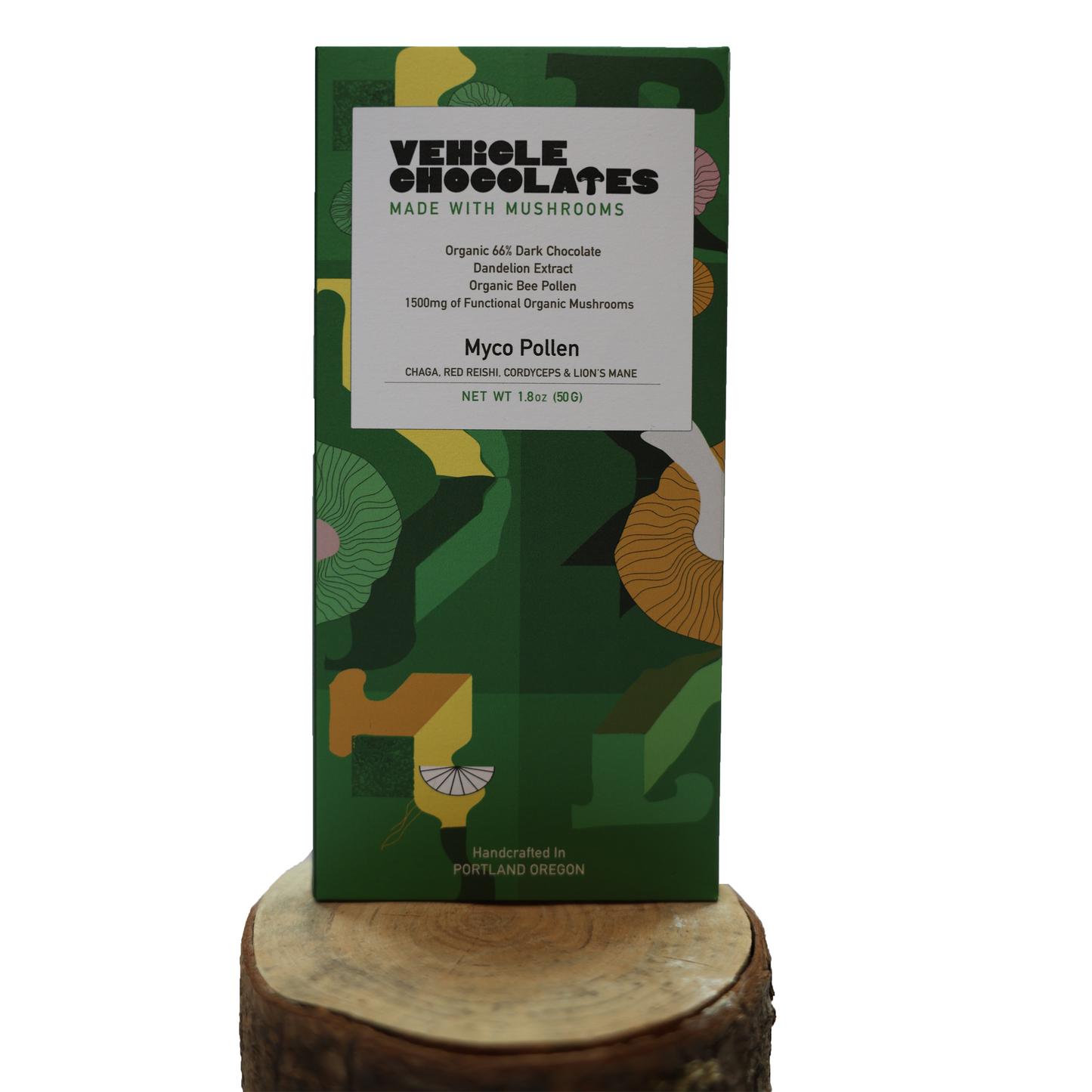 Vehicle Chocolates - Myco Pollen - Dark Chocolate Mushroom Bar