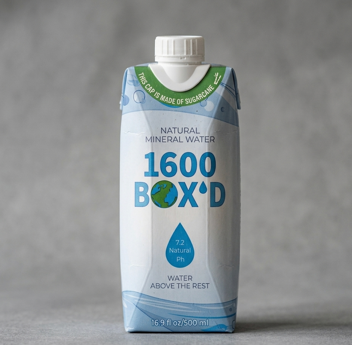 1600 BOX'D - 1600 BOX'D Natural Mountain Spring Water — 500ml (18 Pack)