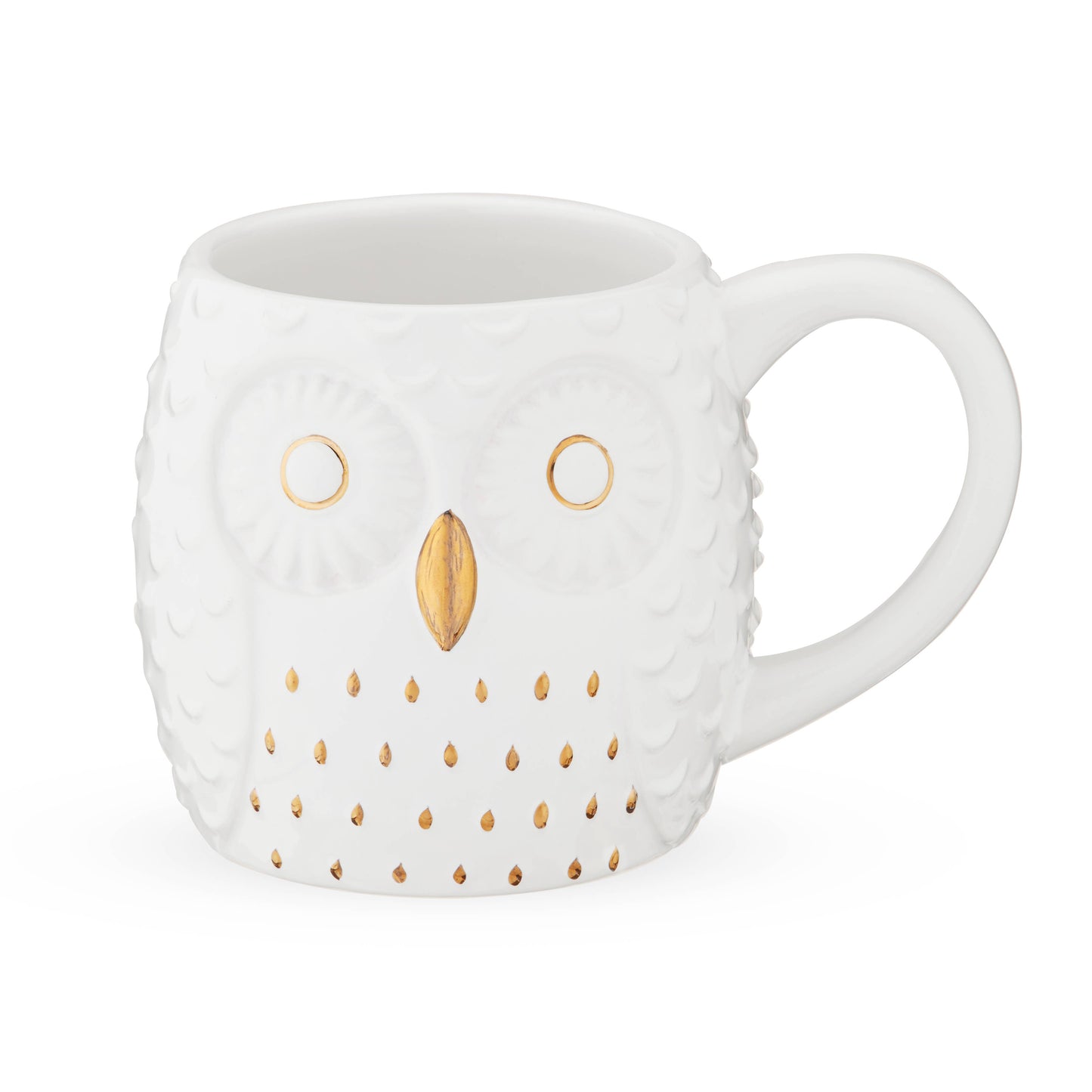 Pinky Up - Olivia™ 3D Gold Accented Ceramic Mug Owl Lifes a Hoot