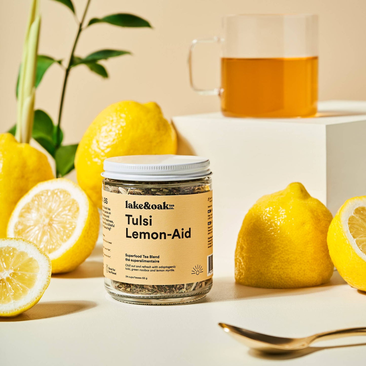 Lake & Oak Tea Co. - Tulsi Lemon-Aid - Superfood Tea Blend