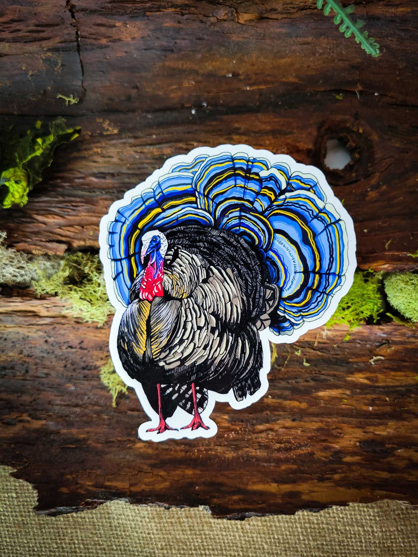 Mushroom Marauder - Turkey Tail | Funny Mushroom Sticker