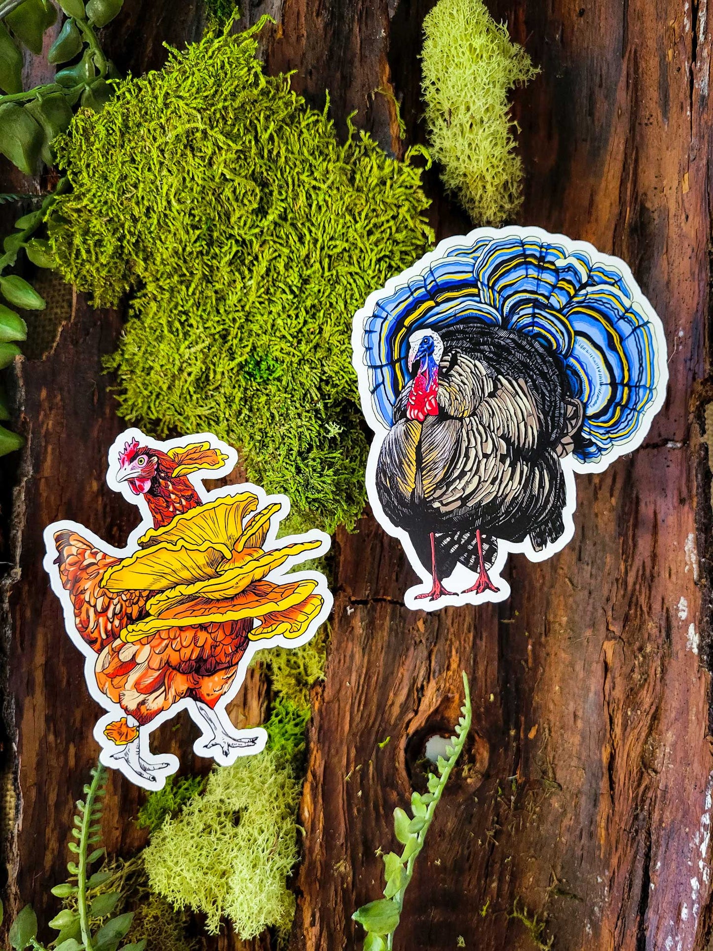 Mushroom Marauder - Turkey Tail | Funny Mushroom Sticker